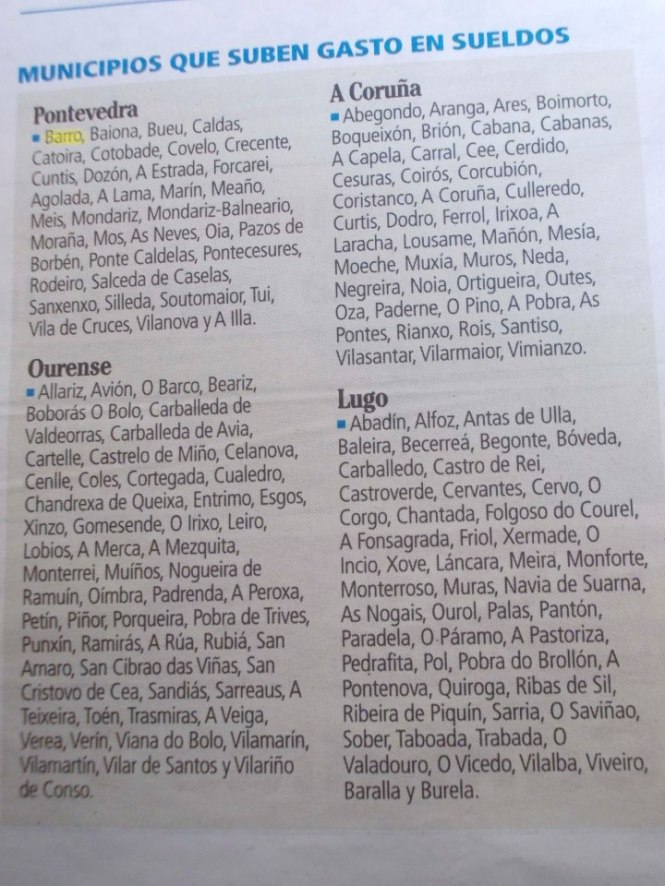 gastos concello de barro