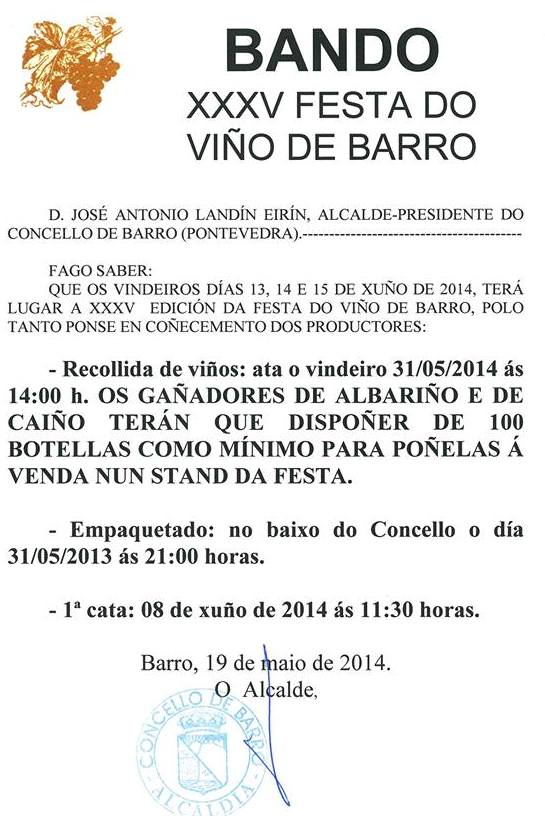 BANDO FESTA DO VIÑO