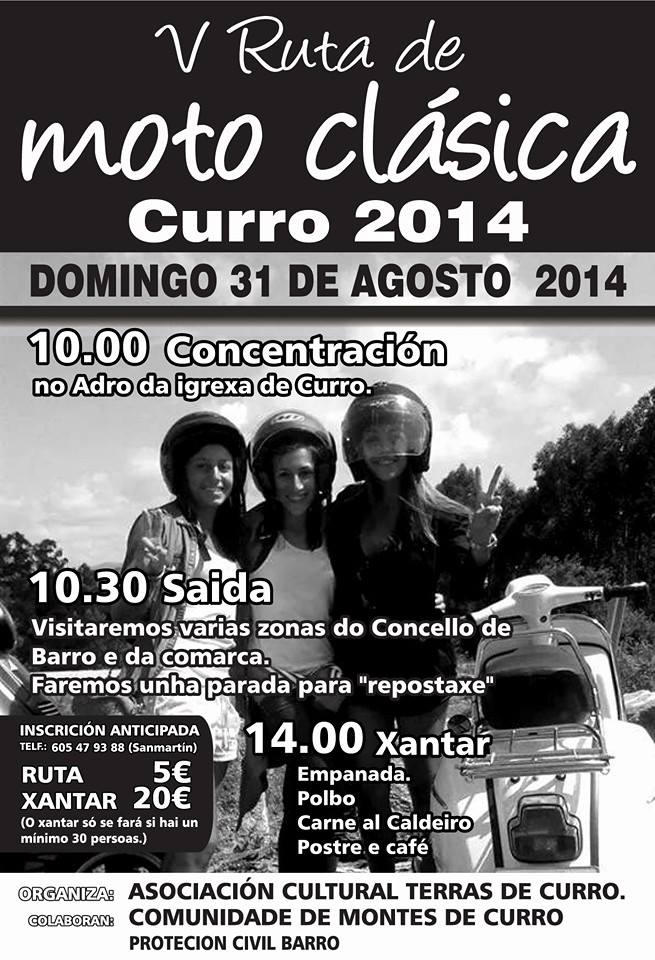 moto clasica curro barro