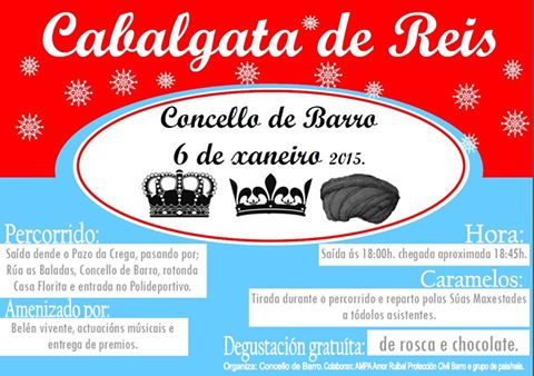 cabalgata de reis concello de barro