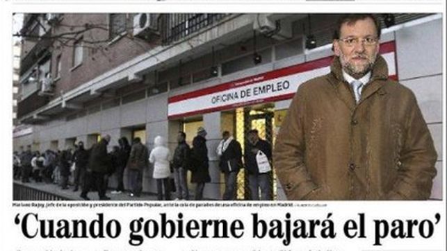 rajoy en paro