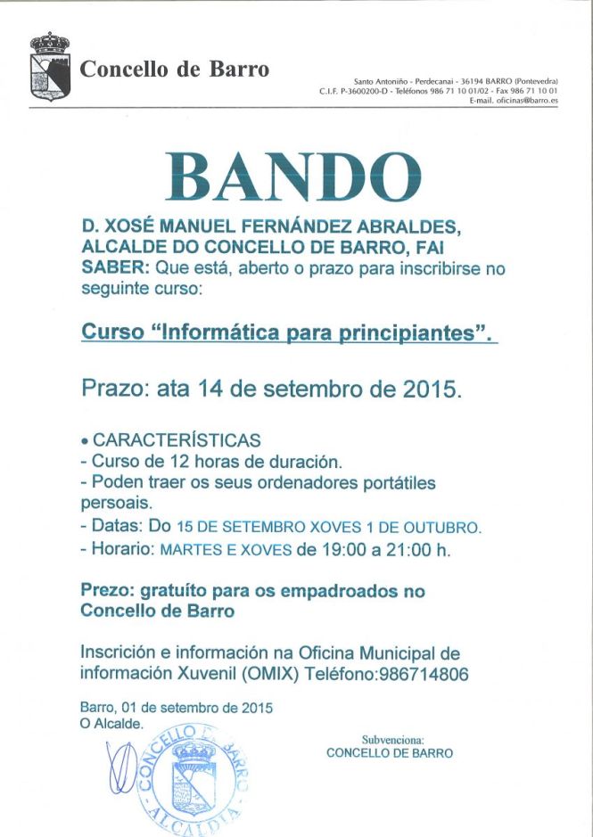 150901 Bando Inf para Principianrtes