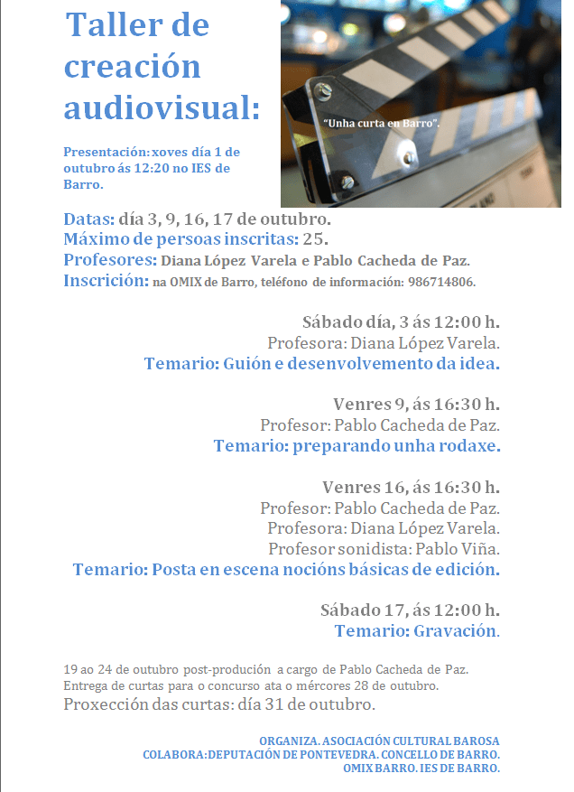 TALLER DE CREACION AUDIVISIULA