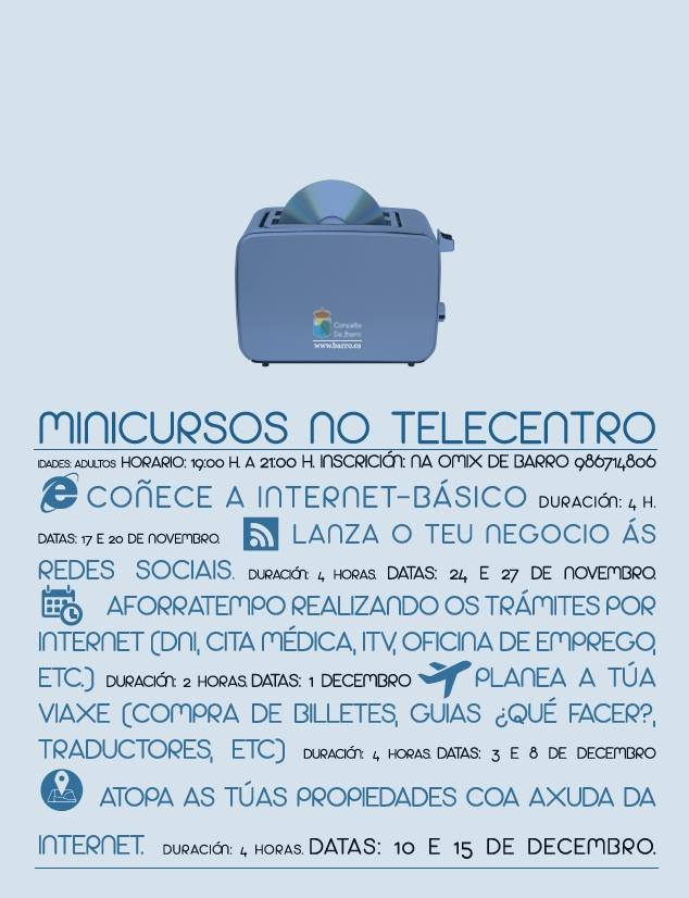 MINICURSOS NO TELECENTRO