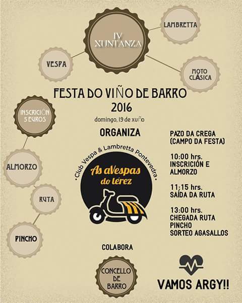 xuntanza vespas barro